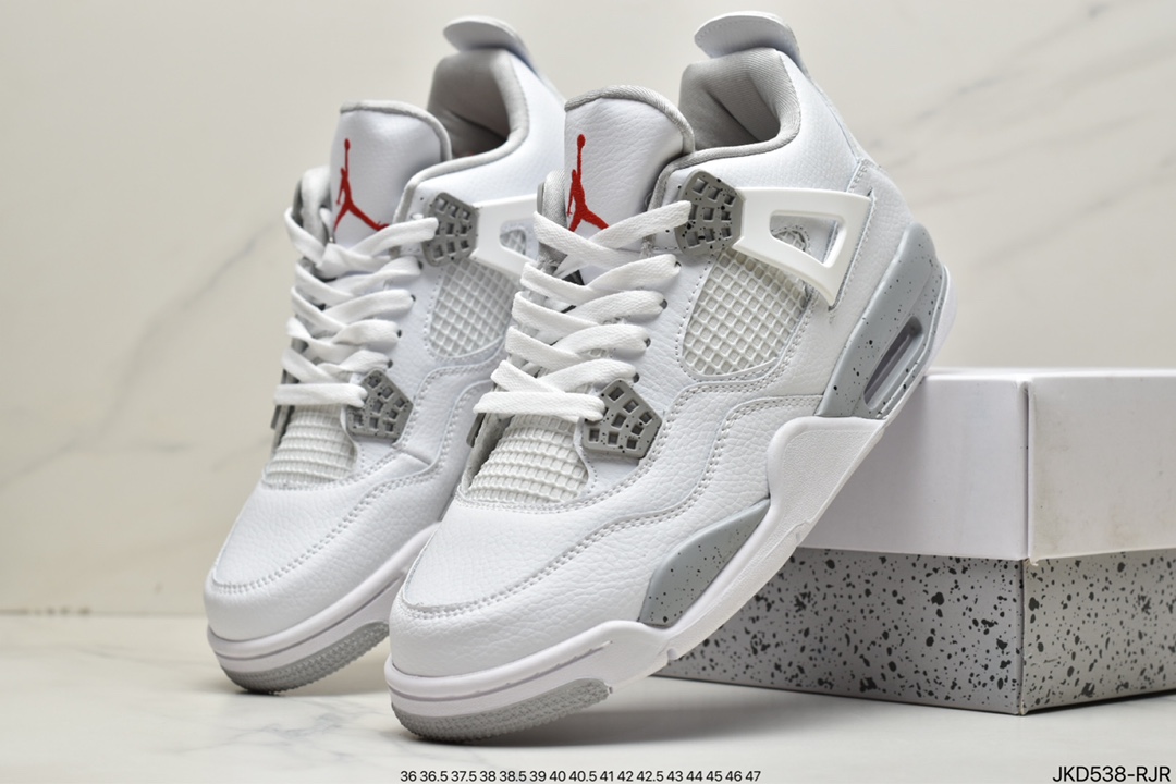NK Air Jordan 4 Retro OG ”White/Cement” AJ4 generation middle help retro casual sports culture basketball shoes 840606-192-Top High Quatity Cheap Sneakers Fashion Clothing Clothes Bags handbags Shoes of all Brand wholesale With The best Quality And Beautiful Price from China Factory Chinese suppliers wholesaler seller NK Air Jordan 4 Retro OG ”White/Cement” AJ4 generation middle help retro casual sports culture basketball shoes 840606-192