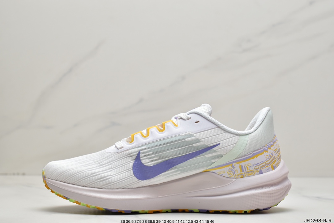 Nike Air Zoom Winflo V9 Moon Mesh Breathable Professional Running Shoes DR8802-100