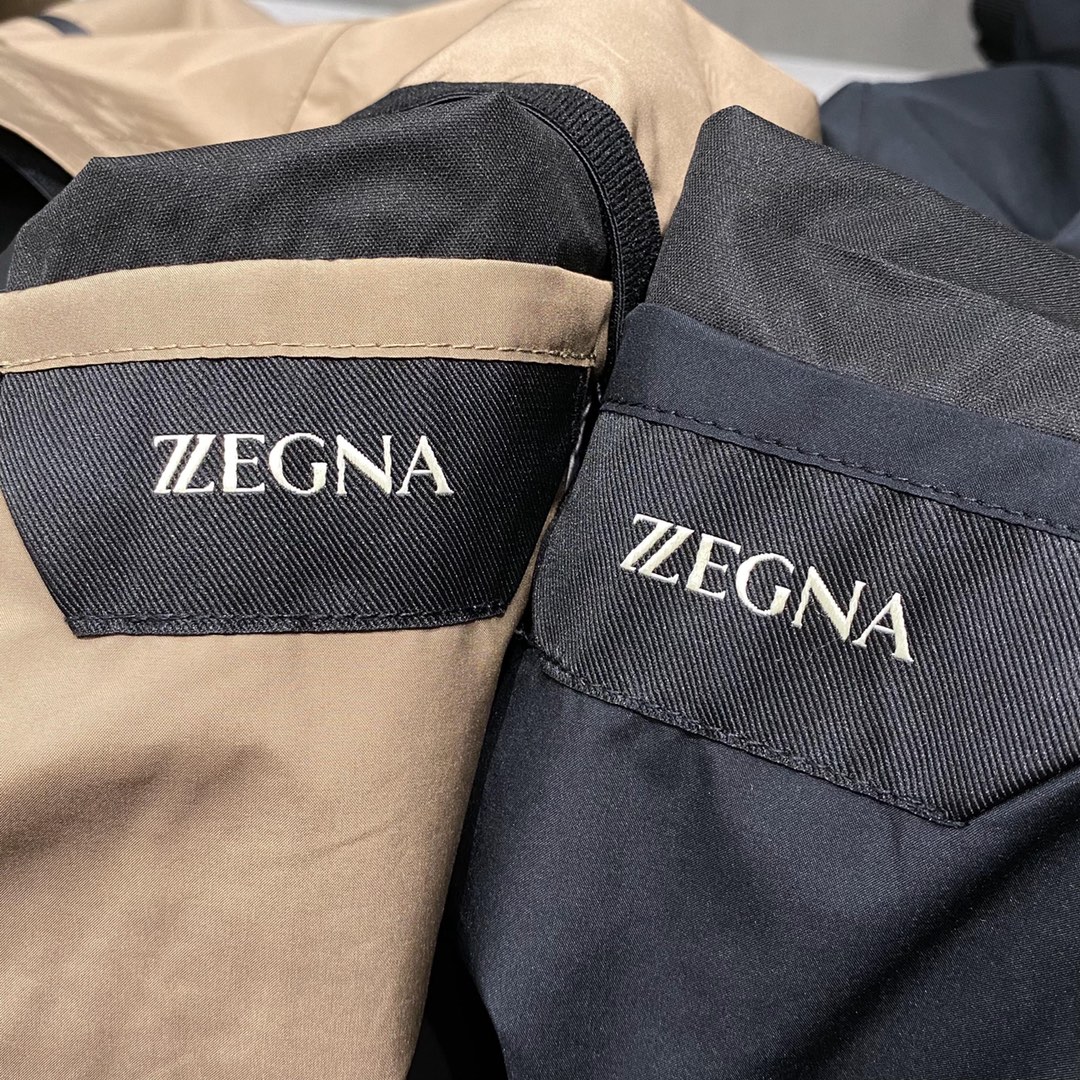 Ermenegildo Zegna渠道尖货拼色设计薄款连帽夹克外套