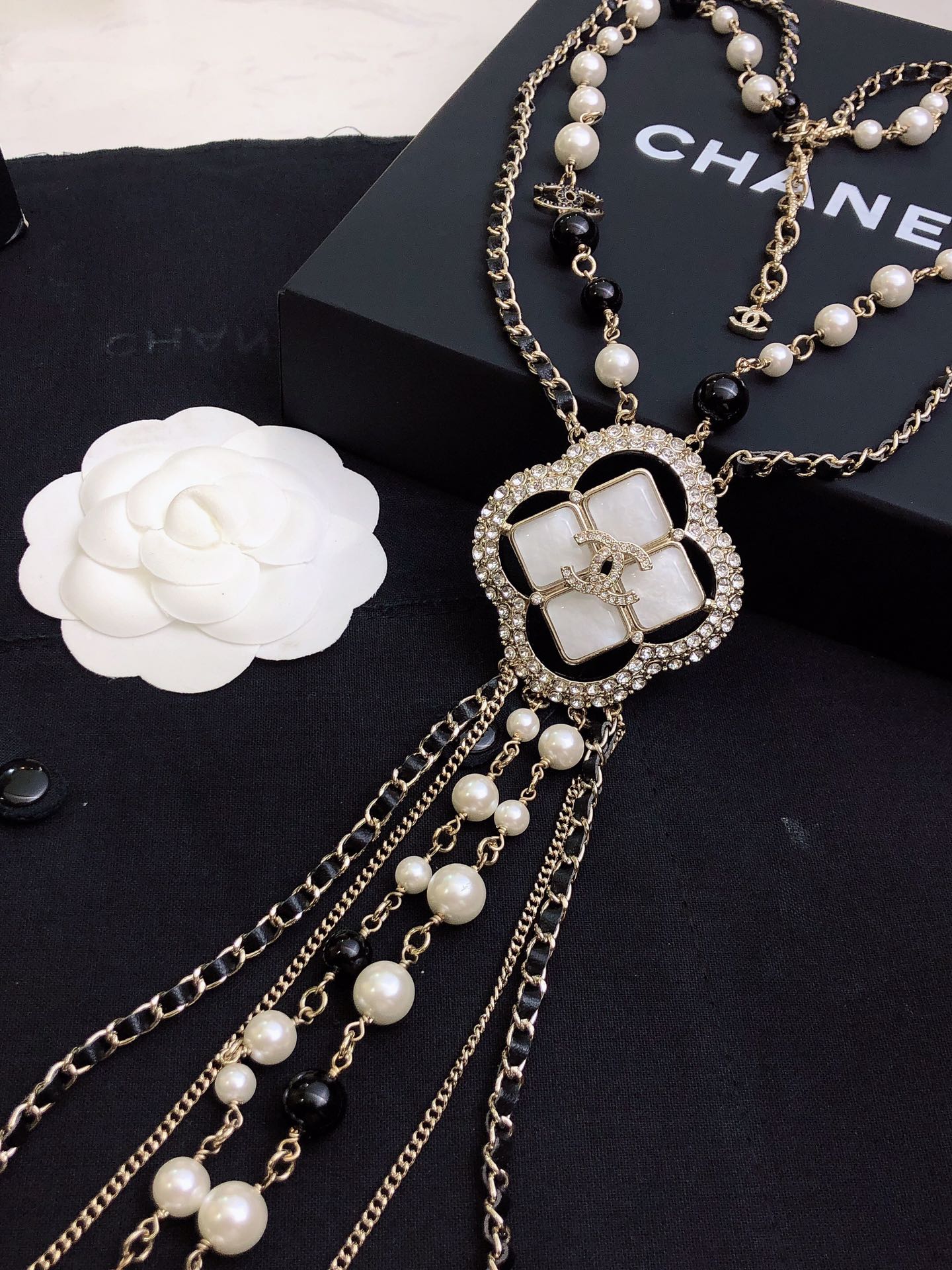 Chanel Black Leather Sweater Chain - Must-Have Elegant Accessory for Women 8 i1663563309 1172 7