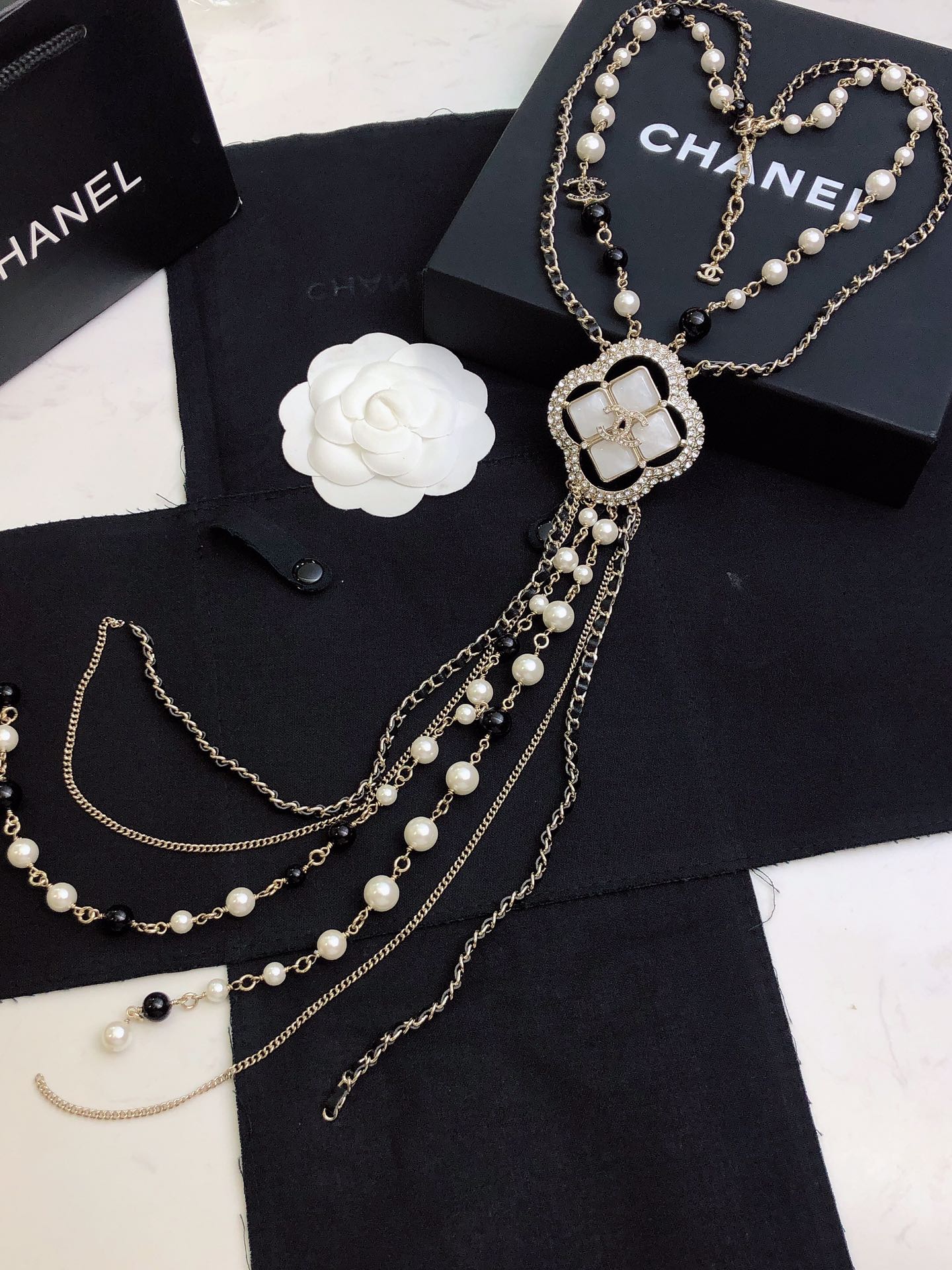 Chanel Black Leather Sweater Chain - Must-Have Elegant Accessory for Women 6 i1663563309 9173 5