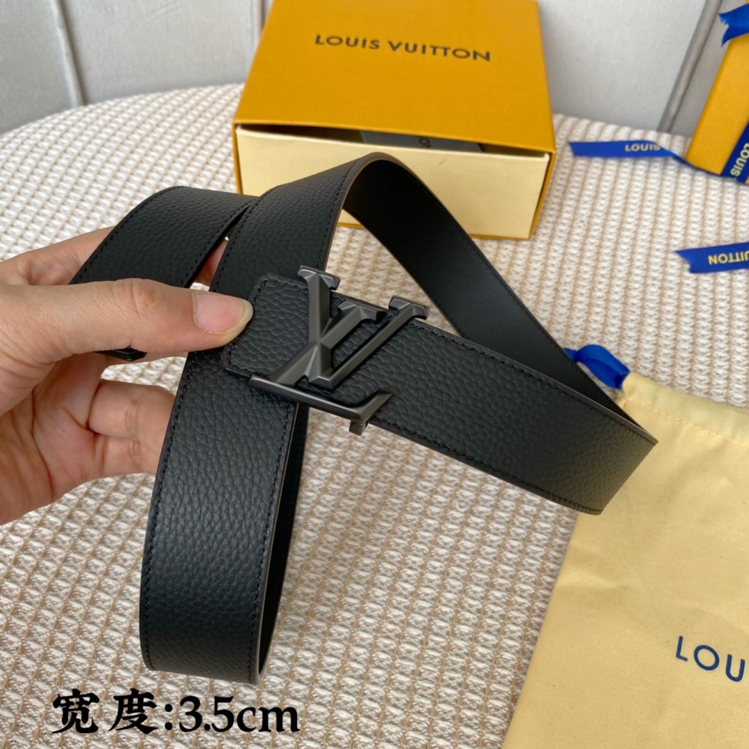 Louis Vuitton Belts Men Calfskin Cowhide Fall Collection