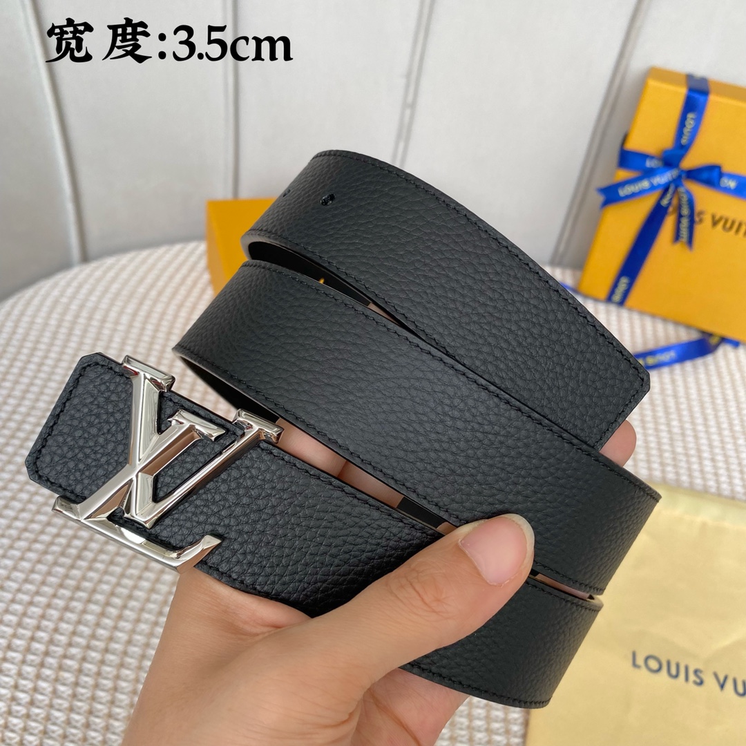 Louis Vuitton Belts Men Calfskin Cowhide Fall Collection