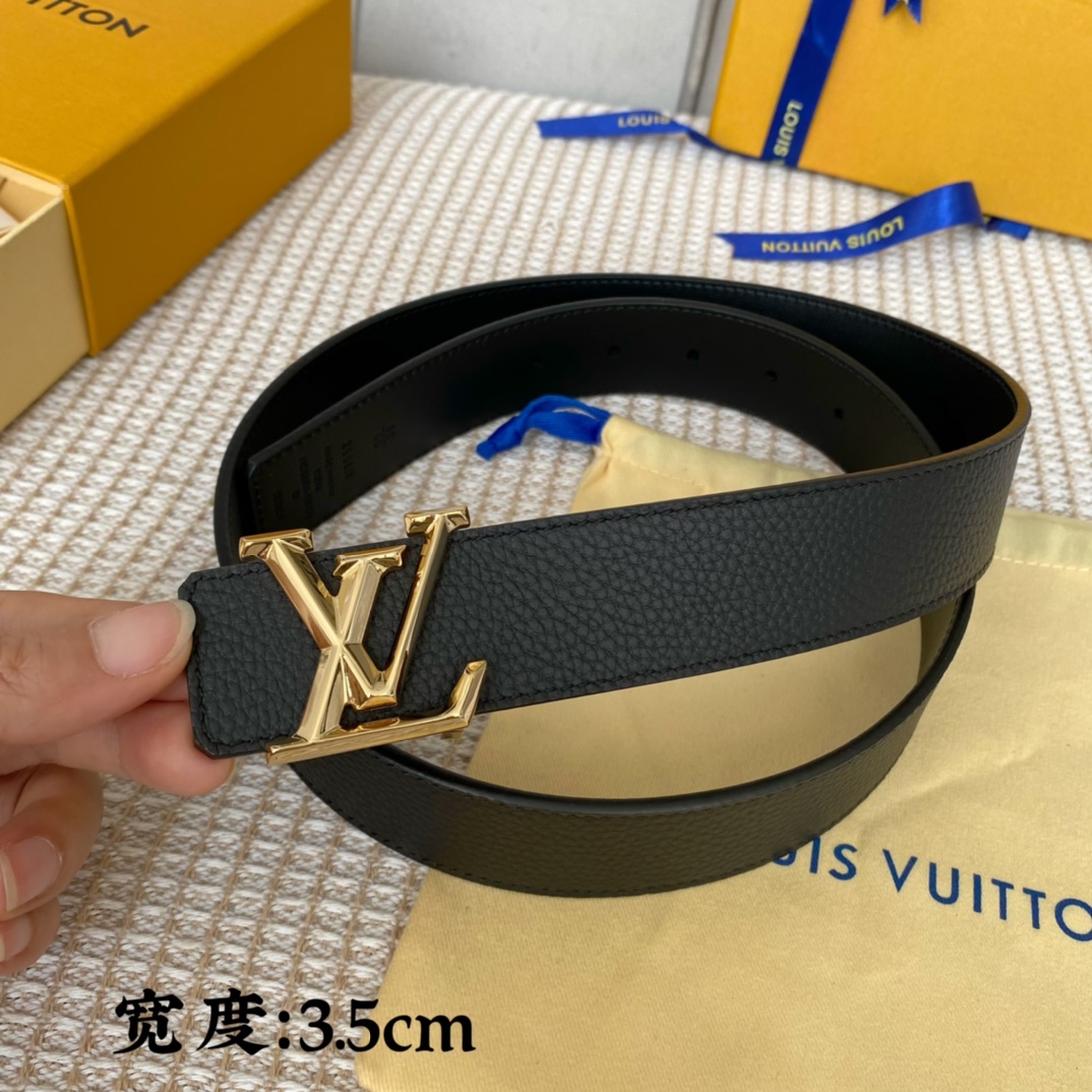 Louis Vuitton Belts Men Calfskin Cowhide Fall Collection