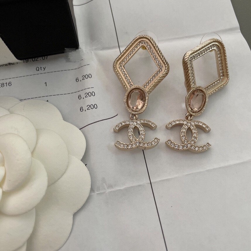 Rhombus Crystal Earrings - Jewelry 3