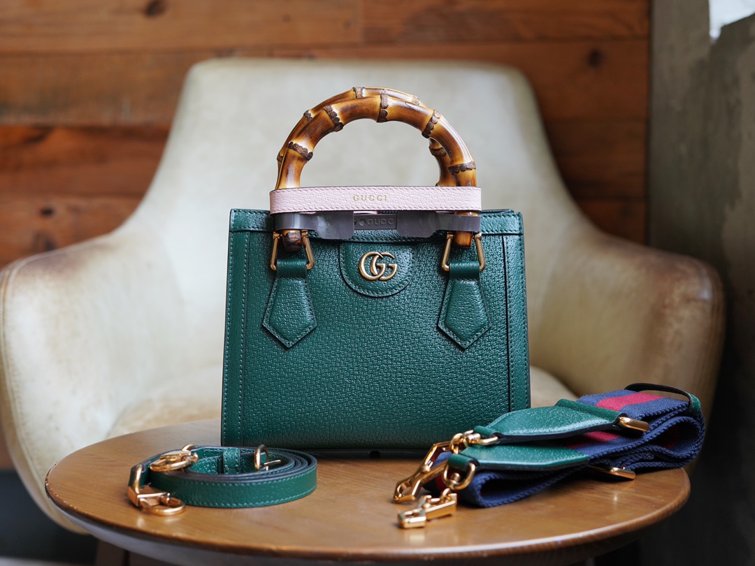 Gucci Diana Borsette Borse Mini Borse Tote Verde Mini