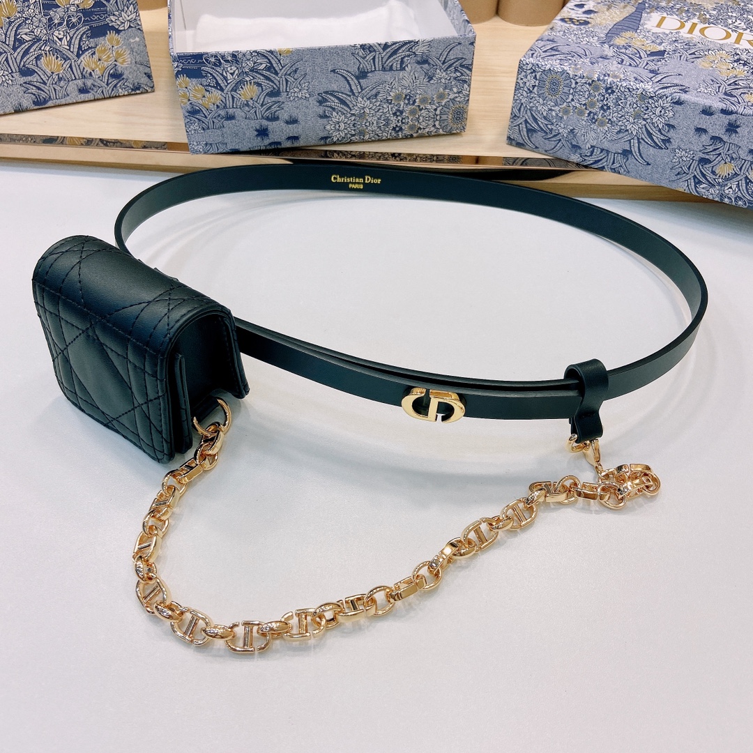 DIOR迪奥1.5Cm宽腰带以经典优