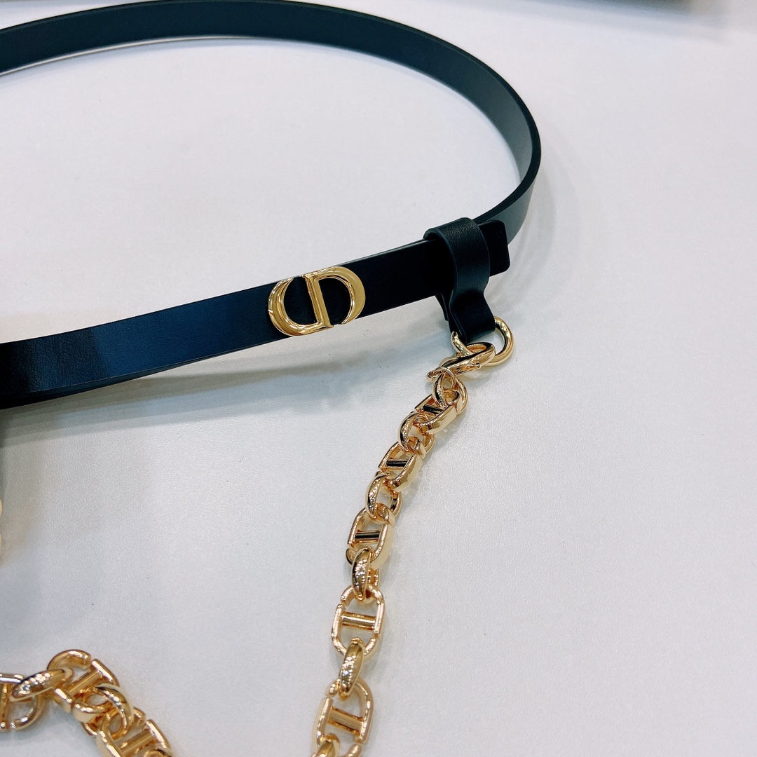 DIOR迪奥1.5Cm宽腰带以经典优