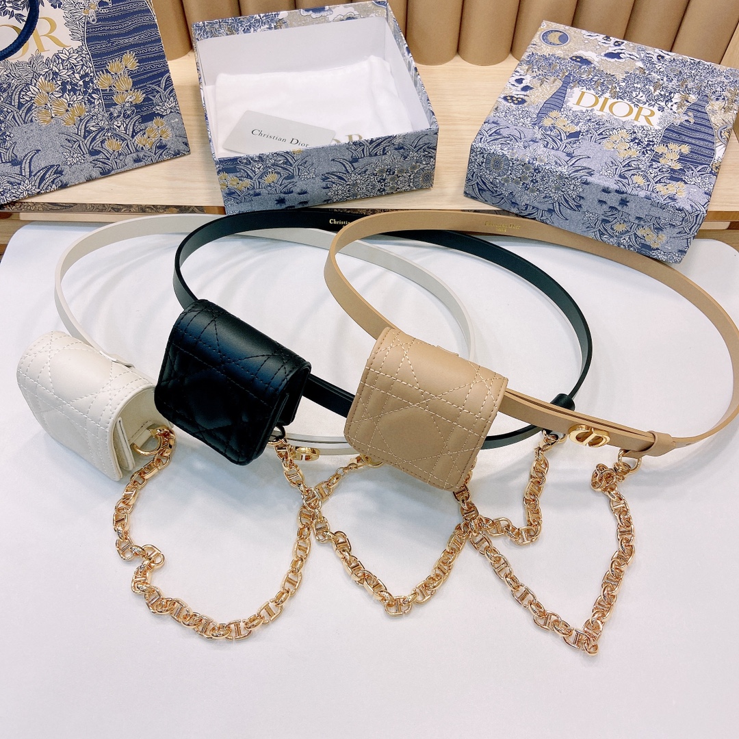 DIOR迪奥1.5Cm宽腰带以经典优