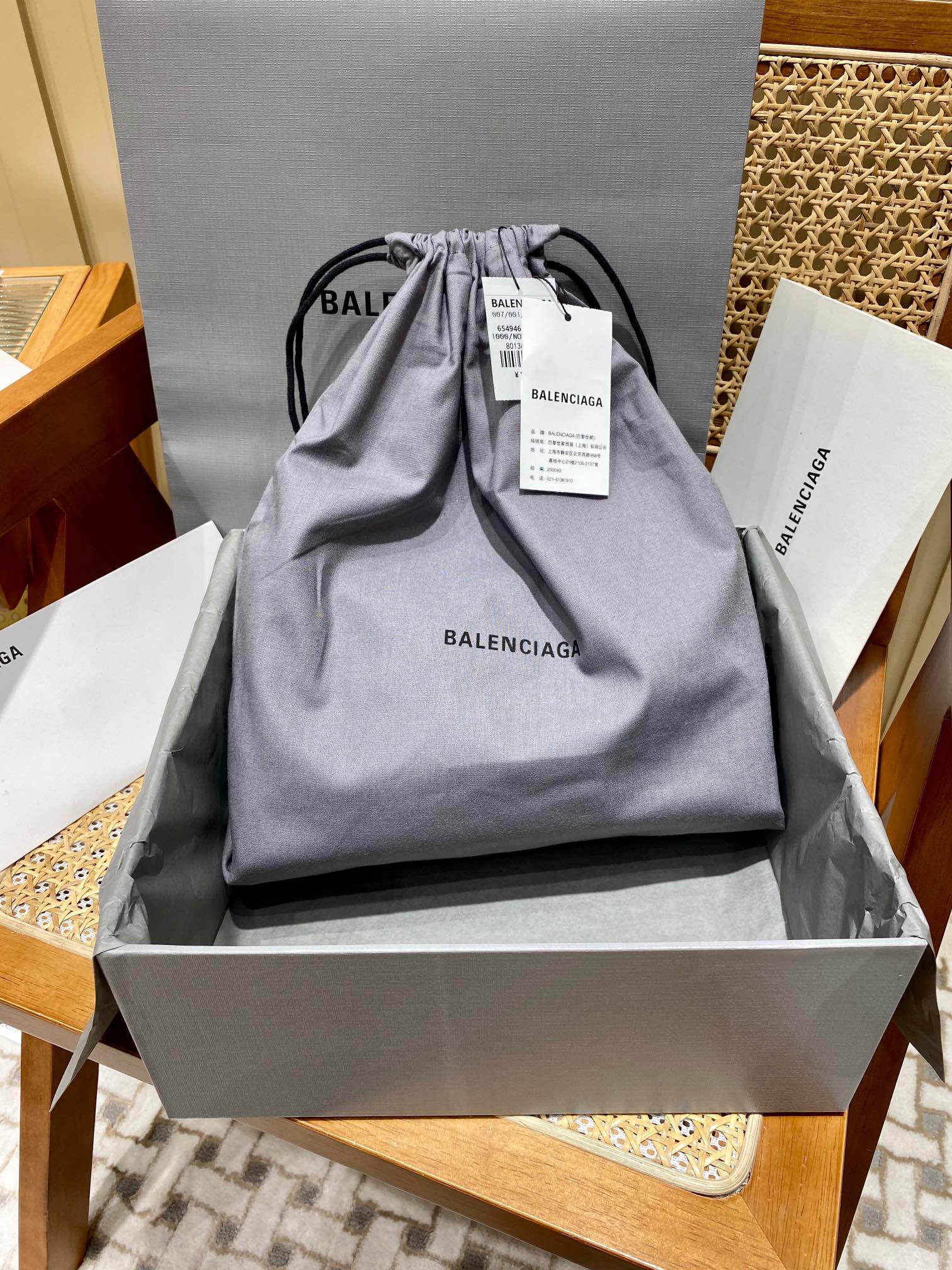 Balenciaga Crush 25CM 沙漏包 716351白色银扣