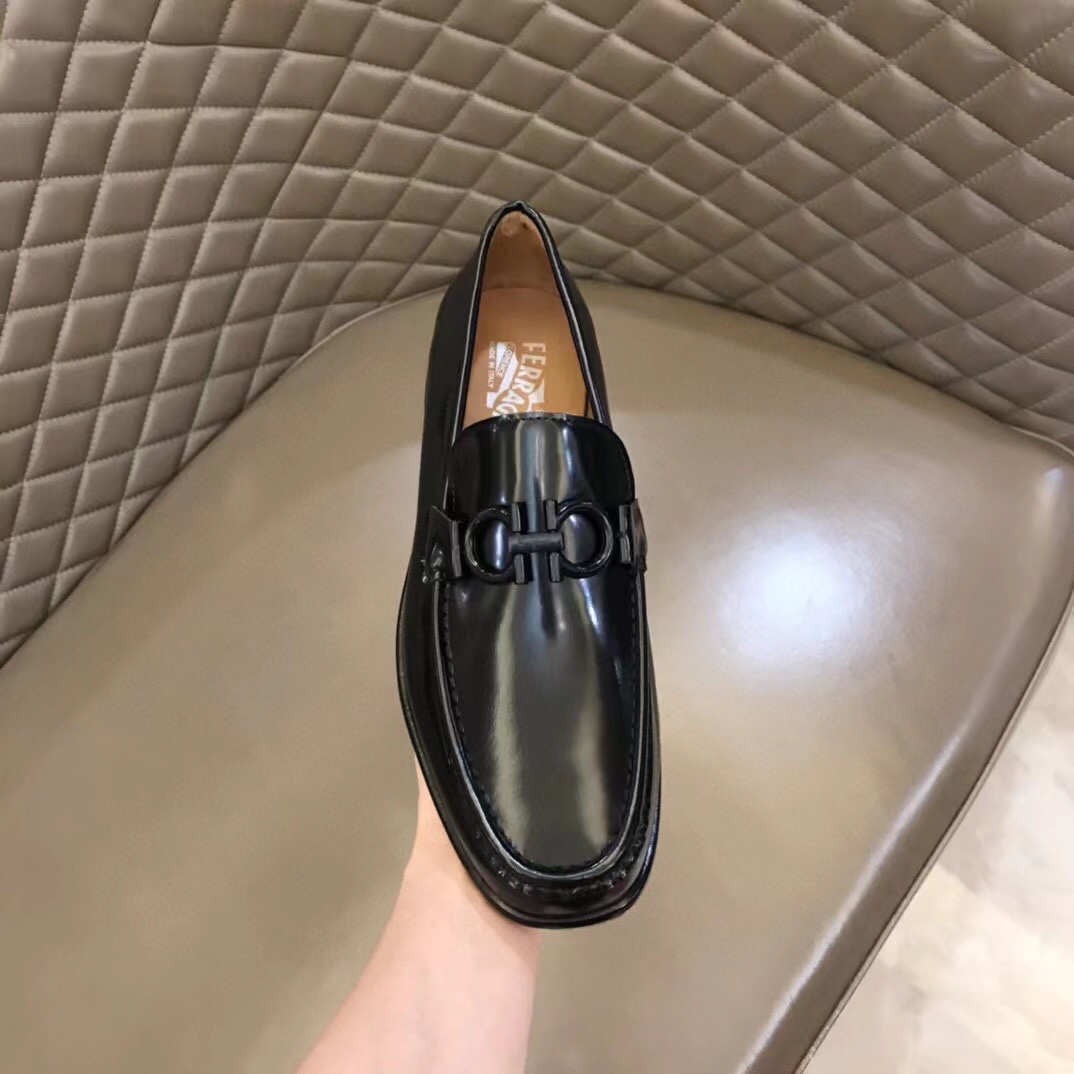 Ferragamo Style Leather Men's Shoes Men's Shoes Men's Shoes detail image 7 from source 783398