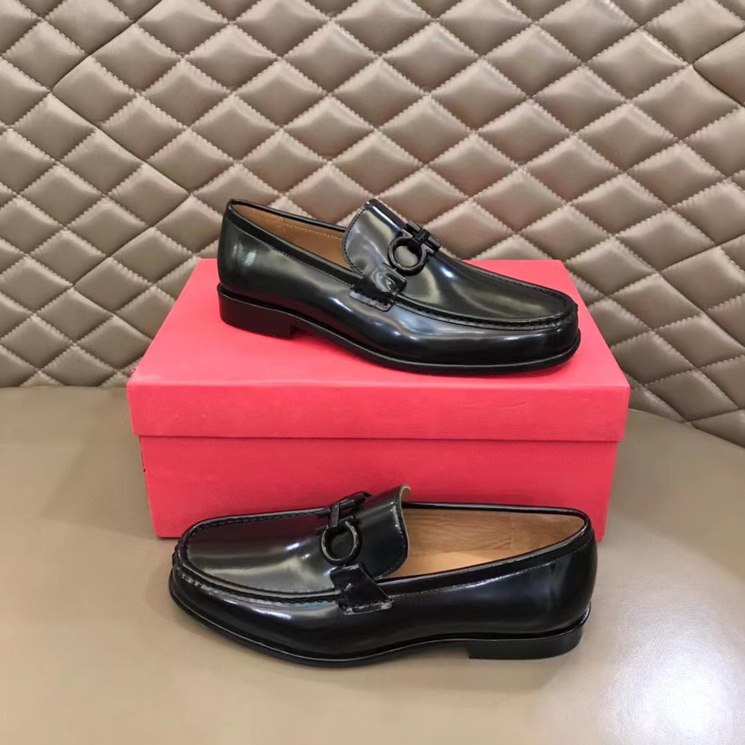 Ferragamo Style Leather Men's Shoes Men's Shoes Men's Shoes detail image 3 from source 783398