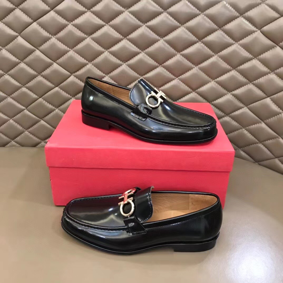 Ferragamo Style Leather Men's Shoes Men's Shoes Men's Shoes detail image 3 from source 783399