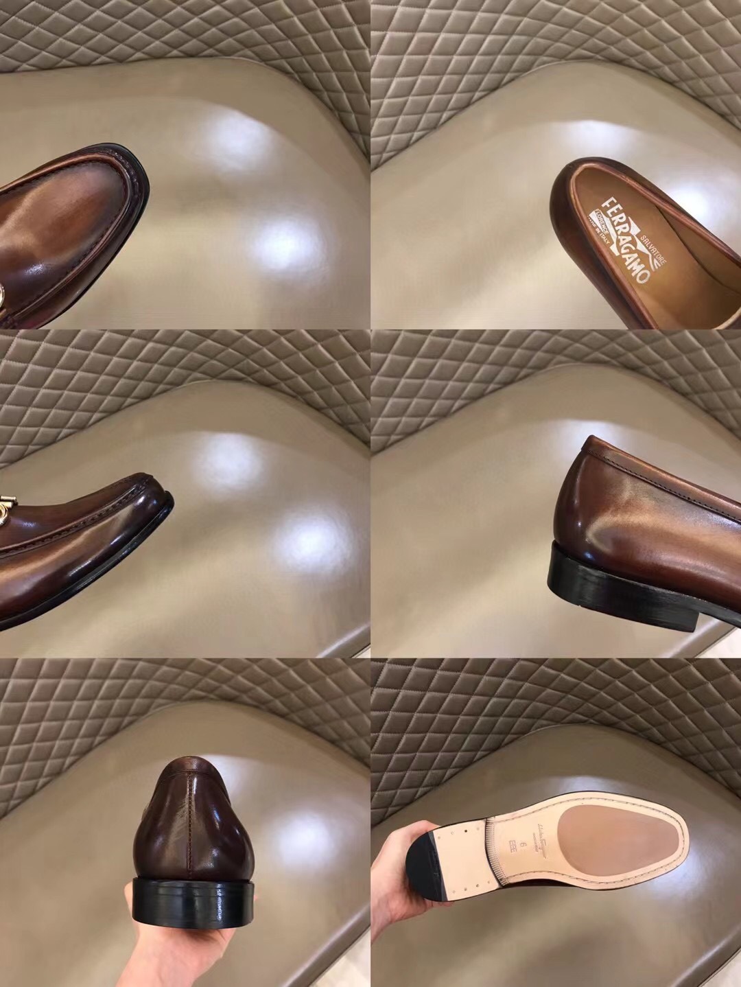 Ferragamo Style Leather Men's Shoes Men's Shoes Men's Shoes detail image 9 from source 783397