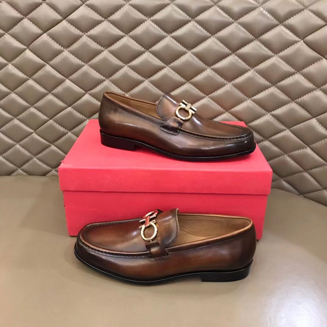 Ferragamo Style Leather Men's Shoes Men's Shoes Men's Shoes detail image 3 from source 783397