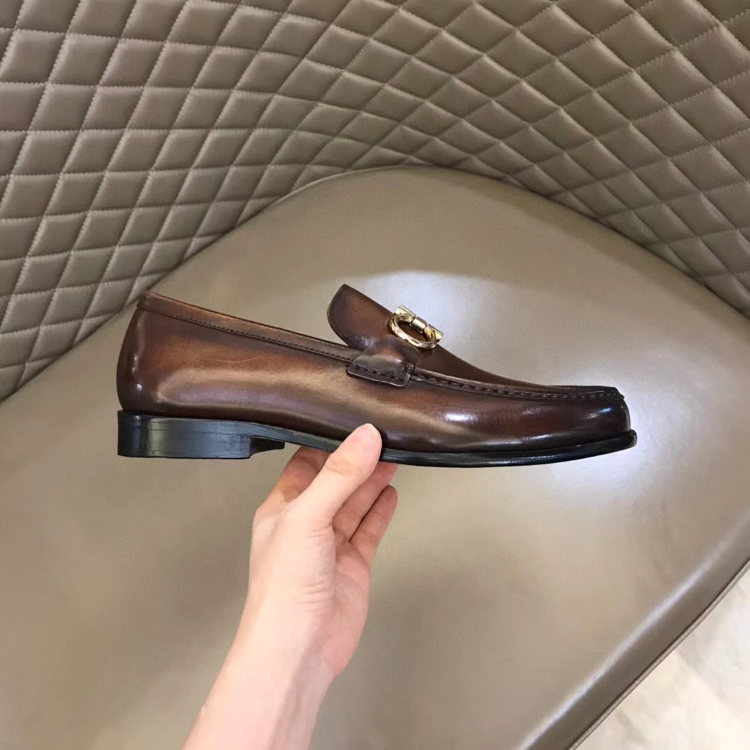 Ferragamo Style Leather Men's Shoes Men's Shoes Men's Shoes detail image 6 from source 783397