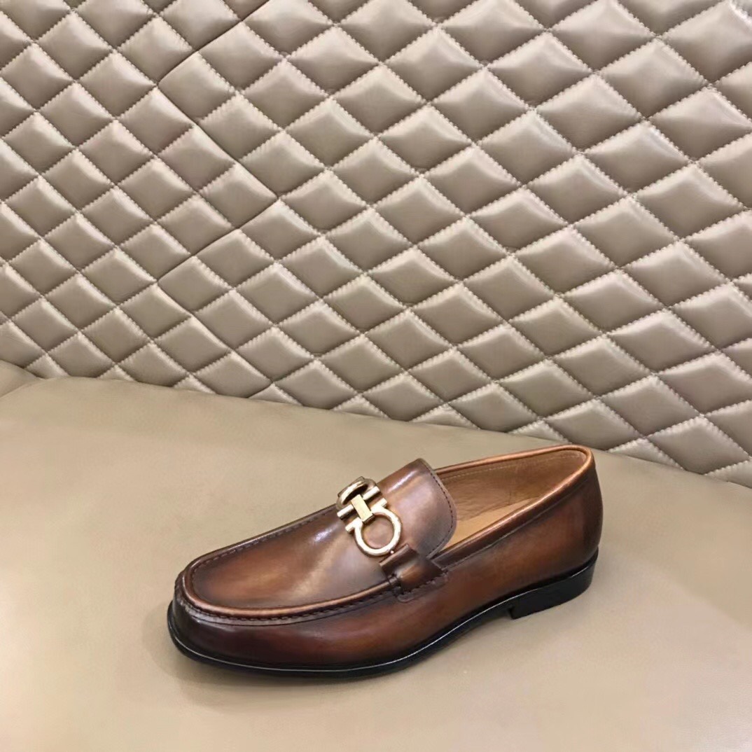 Ferragamo Style Leather Men's Shoes Men's Shoes Men's Shoes detail image 5 from source 783397