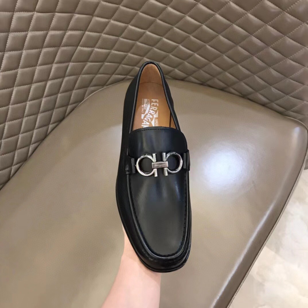 Ferragamo Style Leather Men's Shoes Men's Shoes Men's Shoes detail image 7 from source 783400