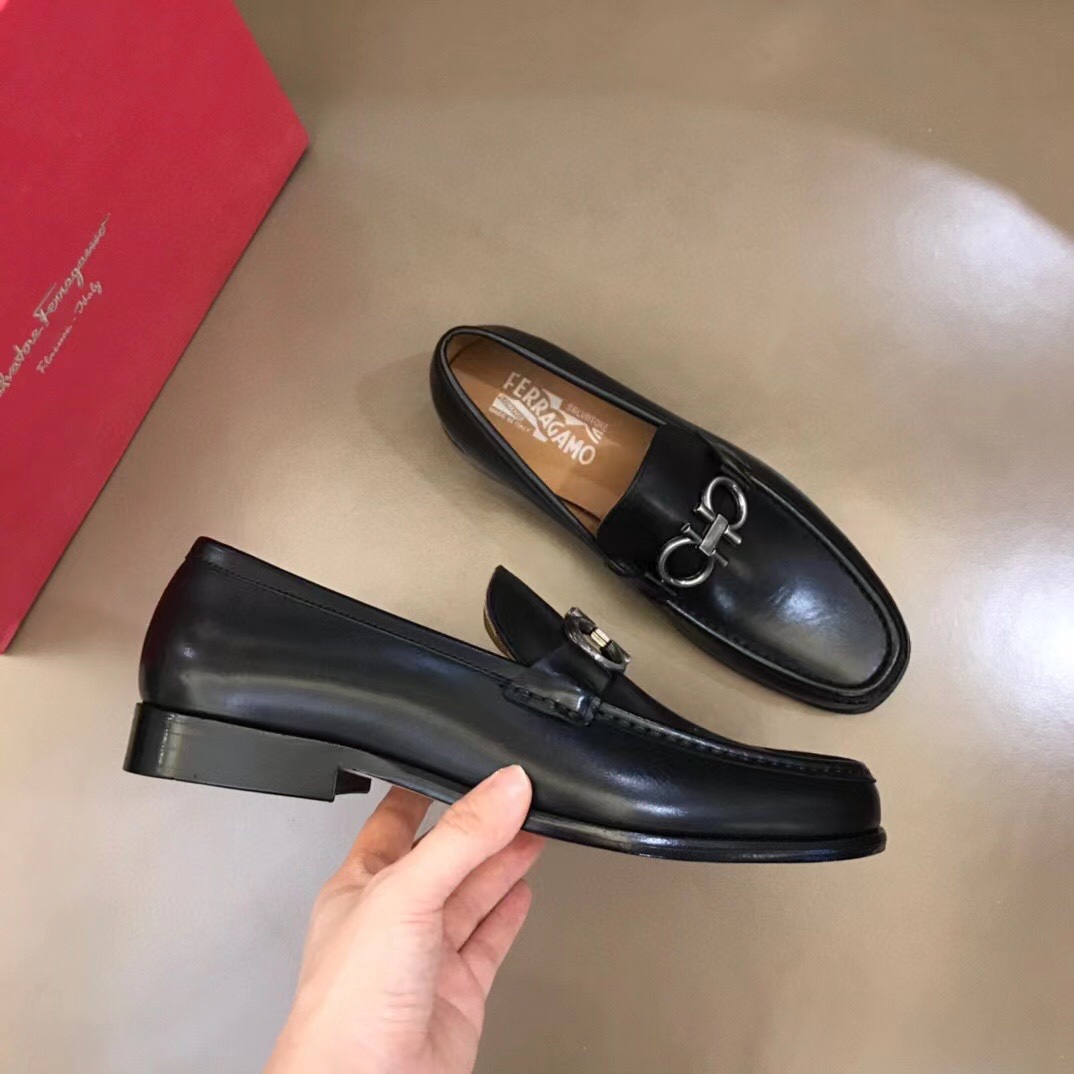 Ferragamo Style Leather Men's Shoes Men's Shoes Men's Shoes detail image 4 from source 783400