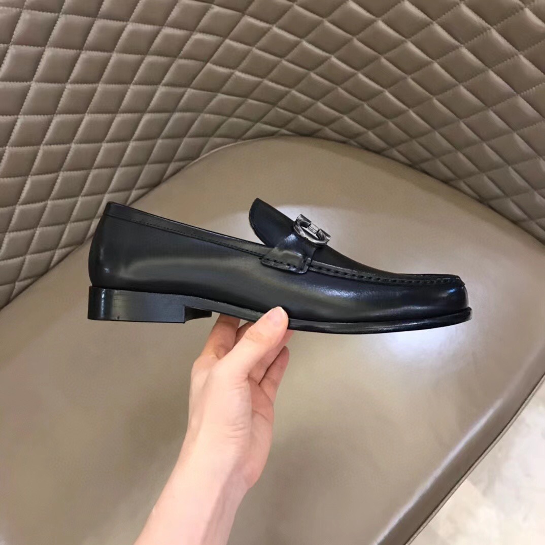 Ferragamo Style Leather Men's Shoes Men's Shoes Men's Shoes detail image 6 from source 783400
