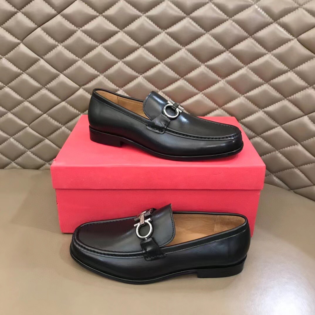 Ferragamo Style Leather Men's Shoes Men's Shoes Men's Shoes detail image 3 from source 783400