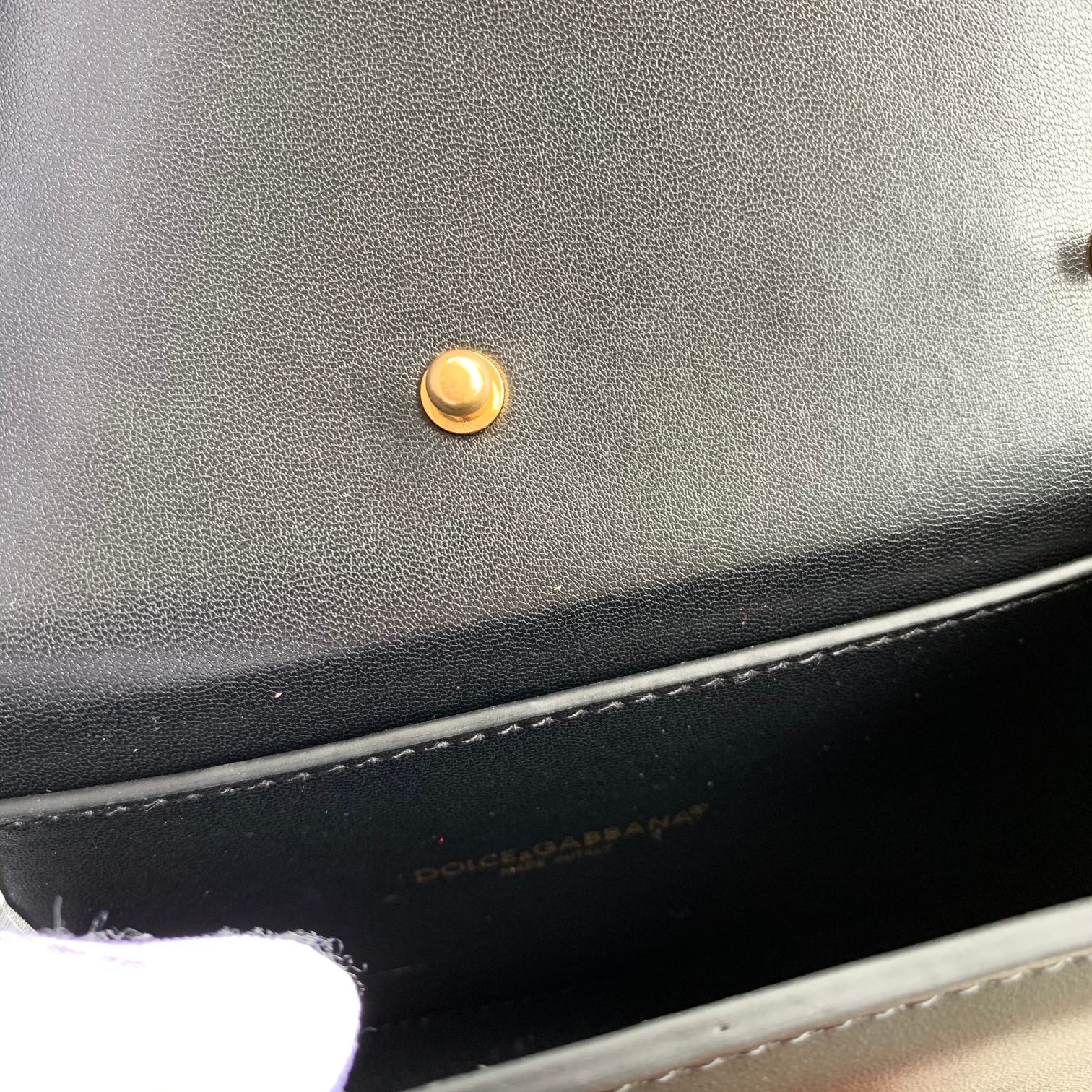 Dolce&Gabbana杜嘉班纳链条手提斜挎包款号6613原单细腻手工制造进口头层牛皮配以原厂五金包身
