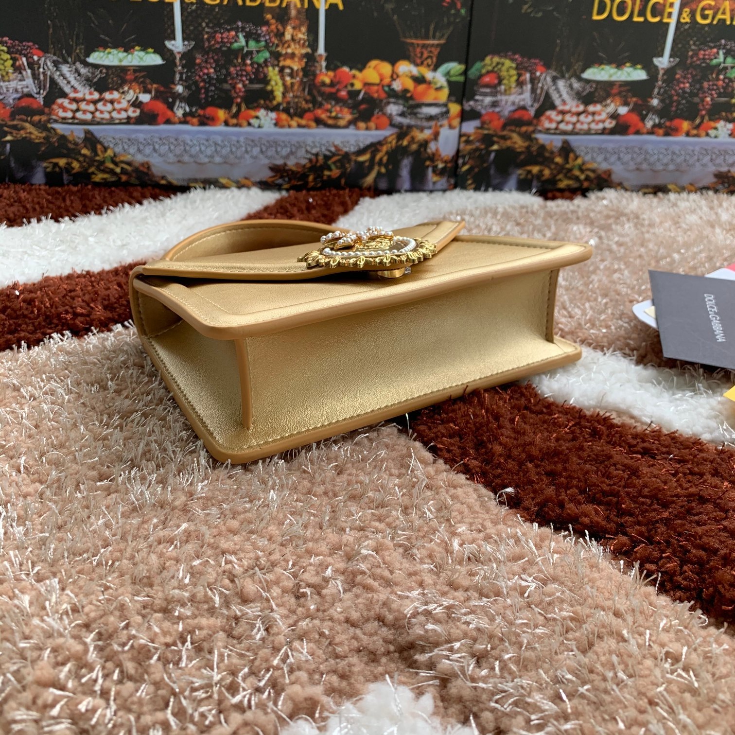 Dolce&Gabbana杜嘉班纳链条手提斜挎包款号6613原单细腻手工制造进口头层牛皮配以原厂五金包身
