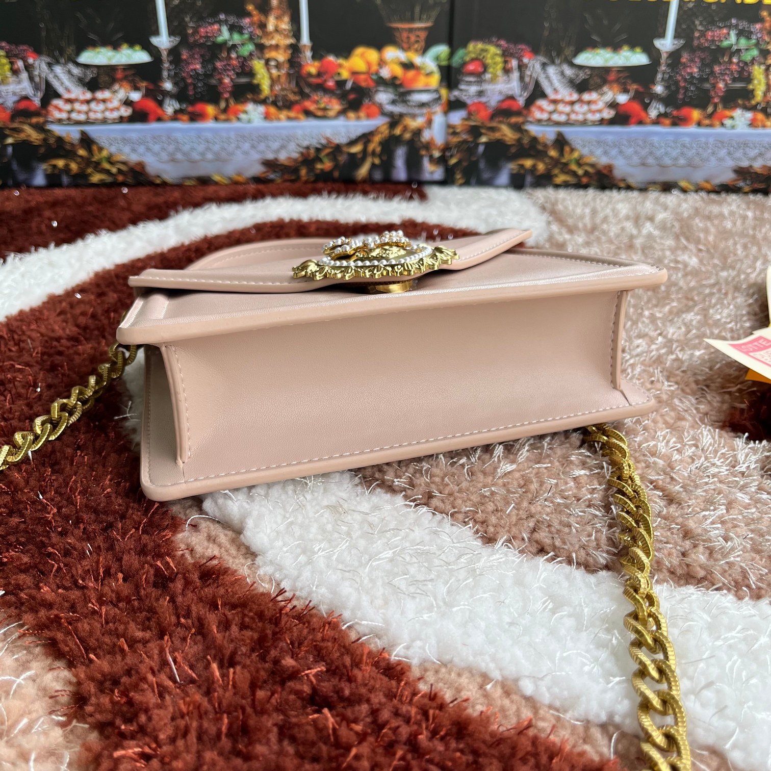 Dolce&Gabbana杜嘉班纳链条手提斜挎包款号6613原单细腻手工制造进口头层牛皮配以原厂五金包身