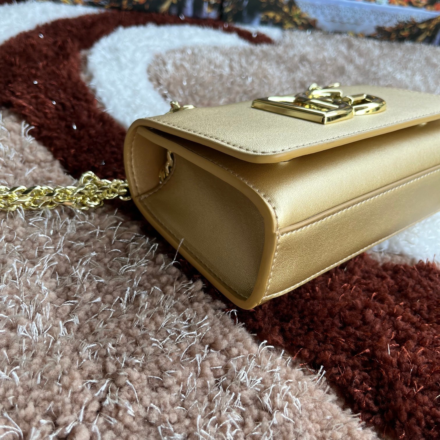 Dolce&Gabbana杜嘉班纳款号5183原单细腻手工制造进口头层牛皮配以原厂五金包身顶部纯手工油边