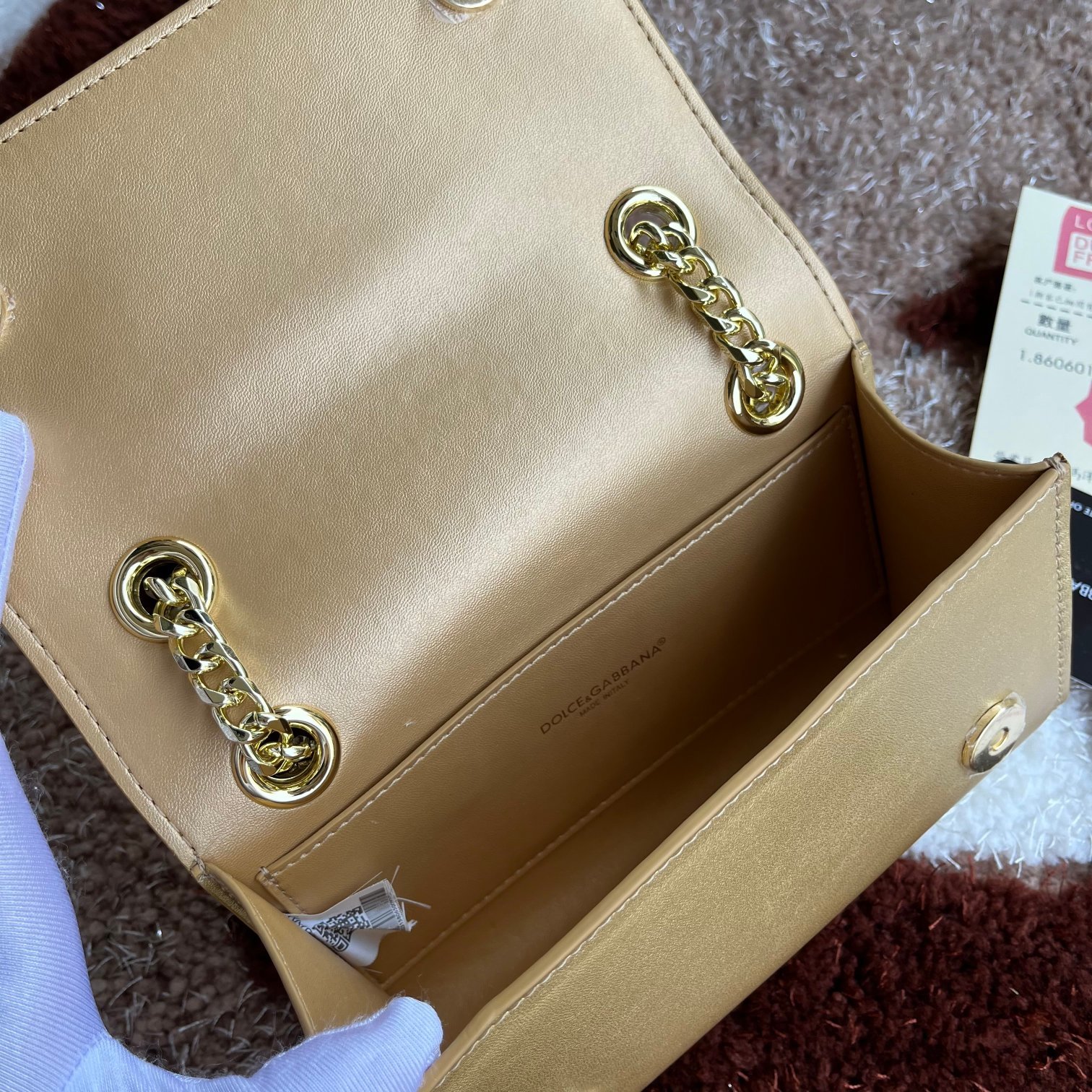 Dolce&Gabbana杜嘉班纳款号5183原单细腻手工制造进口头层牛皮配以原厂五金包身顶部纯手工油边
