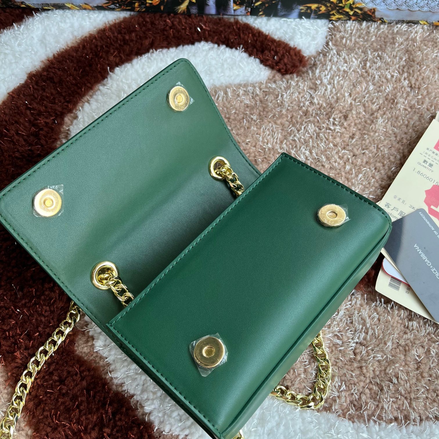 Dolce&Gabbana杜嘉班纳款号5183原单细腻手工制造进口头层牛皮配以原厂五金包身顶部纯手工油边