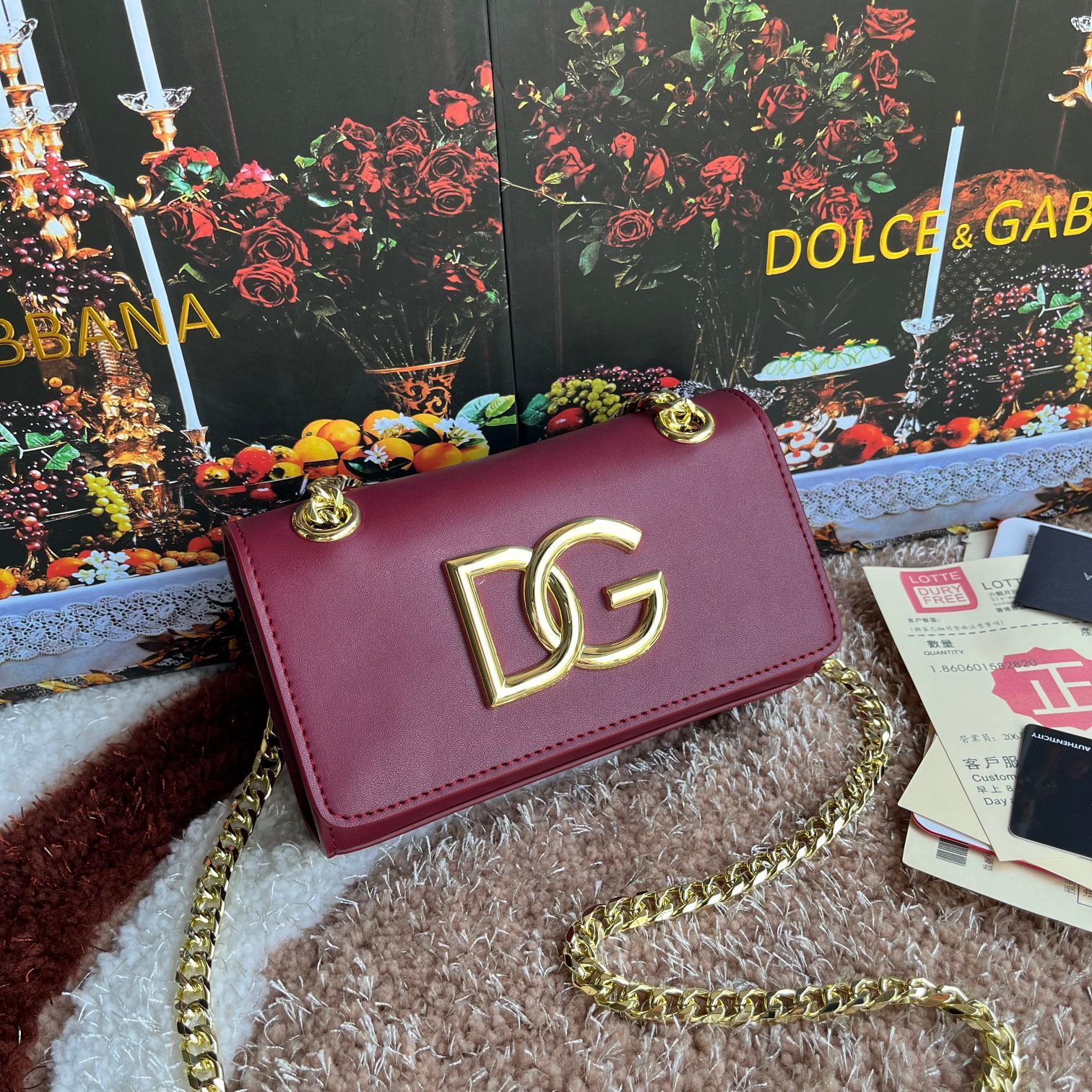 Dolce&Gabbana杜嘉班纳款号5183原单细腻手工制造进口头层牛皮配以原厂五金包身顶部纯手工油边