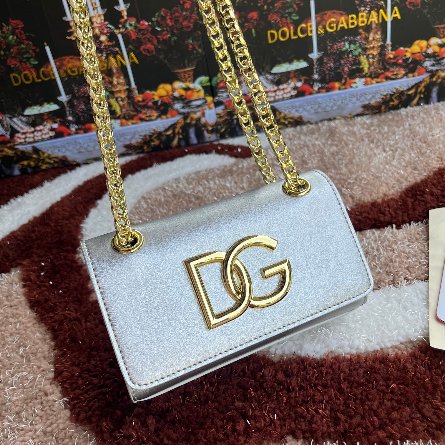 Dolce&Gabbana杜嘉班纳款号5183原单细腻手工制造进口头层牛皮配以原厂五金包身顶部纯手工油边