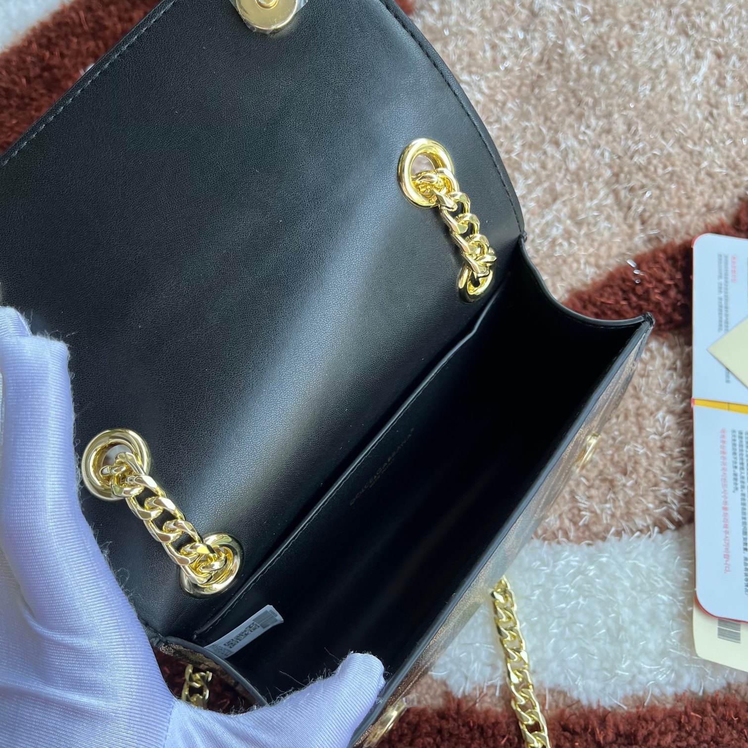 Dolce&Gabbana杜嘉班纳款号5183原单细腻手工制造进口头层牛皮配以原厂五金包身顶部纯手工油边