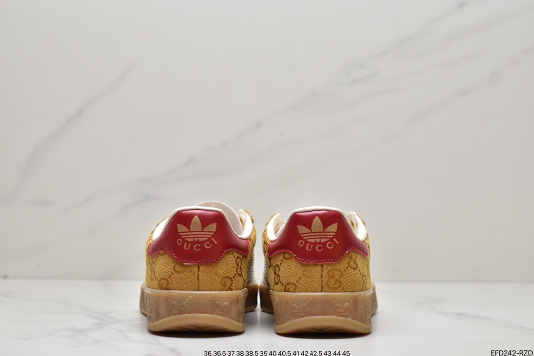 Pure original heavy joint Adidas｜GUCCI clover logo and iconic three poles 707848 9STUO 6360