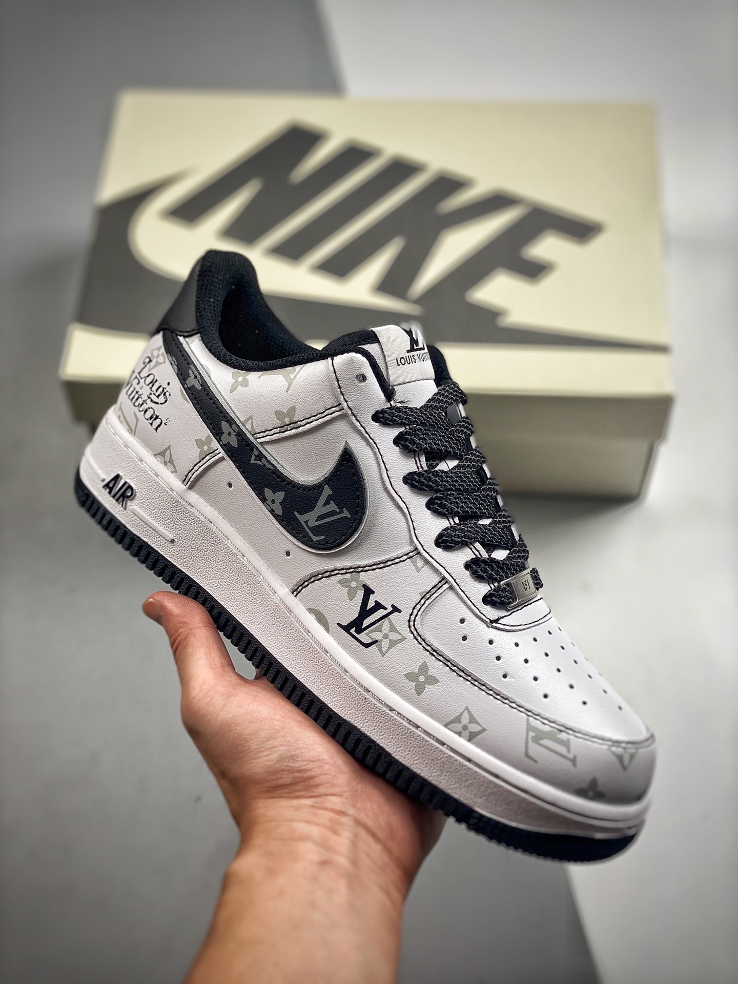Núcleo 4 Nike Air Force 1 '07 Low "Elfo Oscuro de la Noche Edición LV" Air Force 1 Low Zapatos Deportivos Zapatos Casua…