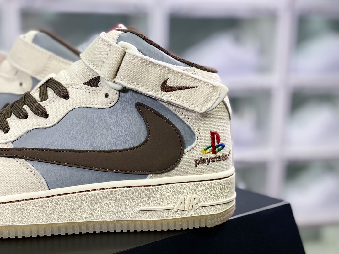 260 Sony PlayStation 5 x Travis Scott特拉维斯·斯科特 x Air Force 1 '07 Mid”PS5”空军一号BQ5828-202