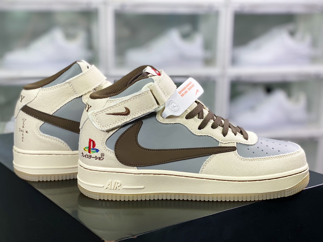 260 Sony PlayStation 5 x Travis Scott特拉维斯·斯科特 x Air Force 1 '07 Mid”PS5”空军一号BQ5828-202