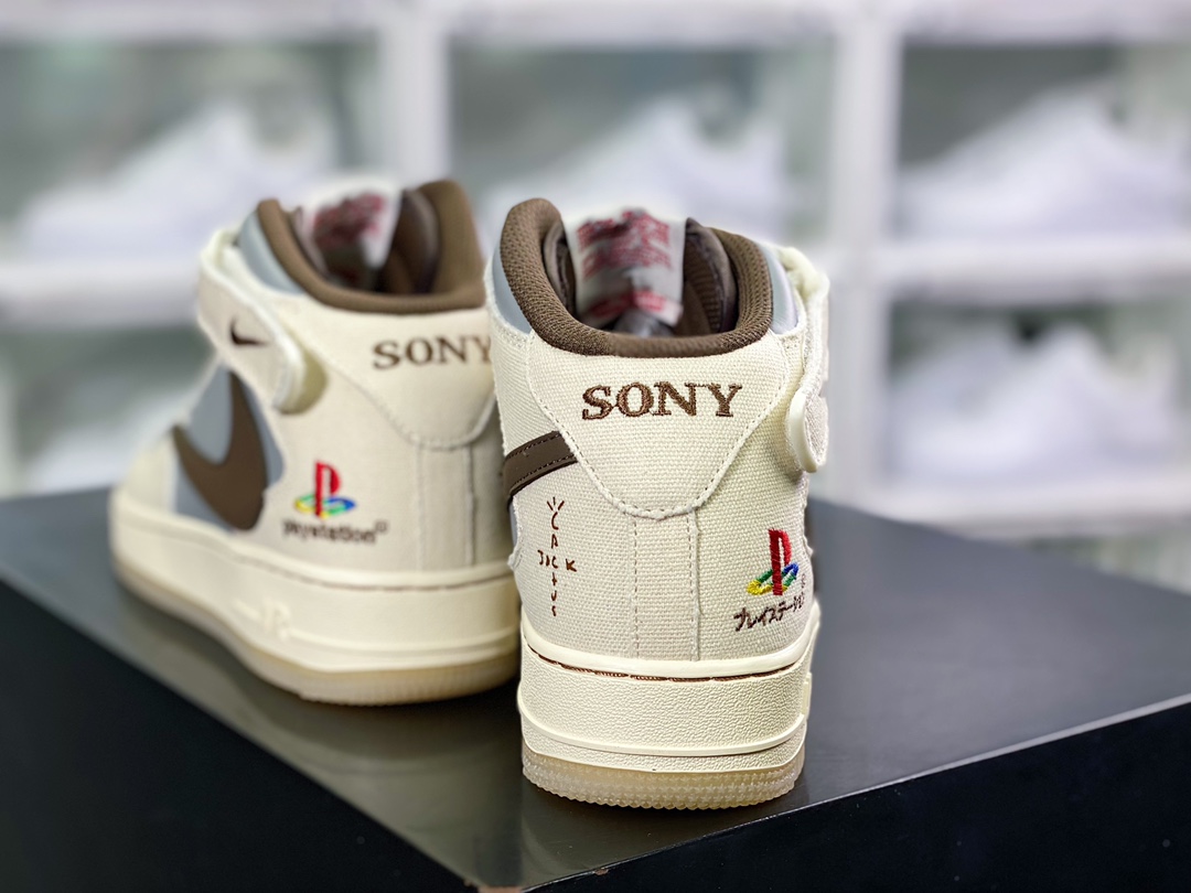 260 Sony PlayStation 5 x Travis Scott特拉维斯·斯科特 x Air Force 1 '07 Mid”PS5”空军一号BQ5828-202