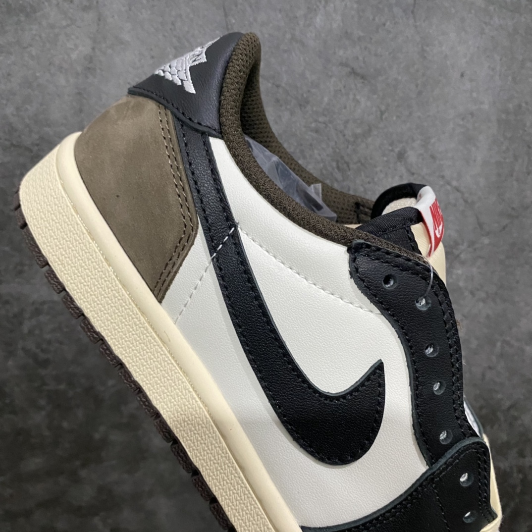 图片[7]-神版AJ1白棕摩卡低帮 目前市场细节相对比较好的一个版本 麂皮材料绒感到位 清洁度高 针车走线以及后跟刺绣也蛮好，区别市场其他版本 尺码：36-46-选品中心