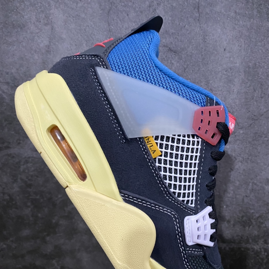 图片[7]-老DT纯原Union x Air Jordan AJ4黑蓝 终端供货 优势放货 货号：DC9533-001 老dt厂做的AJ4系列，依旧是高水准，原厂皮料打造 细节品质毋庸置疑，市场第一梯队 可以放心推的版本 新配色陆续开发中 全系列厂供优势，有量老客户私聊 尺码：40-47.5-选品中心