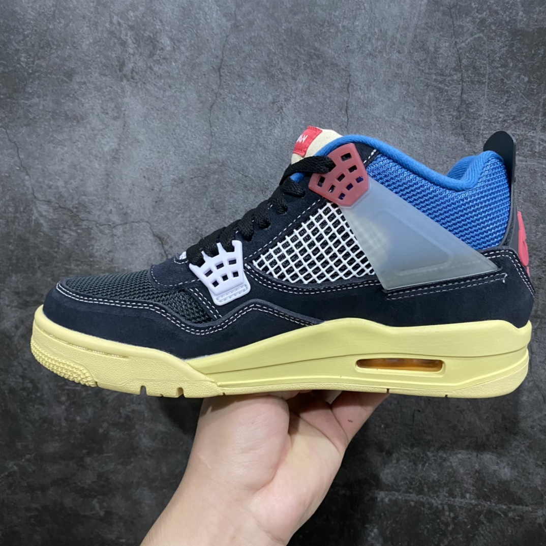 图片[2]-老DT纯原Union x Air Jordan AJ4黑蓝 终端供货 优势放货 货号：DC9533-001 老dt厂做的AJ4系列，依旧是高水准，原厂皮料打造 细节品质毋庸置疑，市场第一梯队 可以放心推的版本 新配色陆续开发中 全系列厂供优势，有量老客户私聊 尺码：40-47.5-选品中心