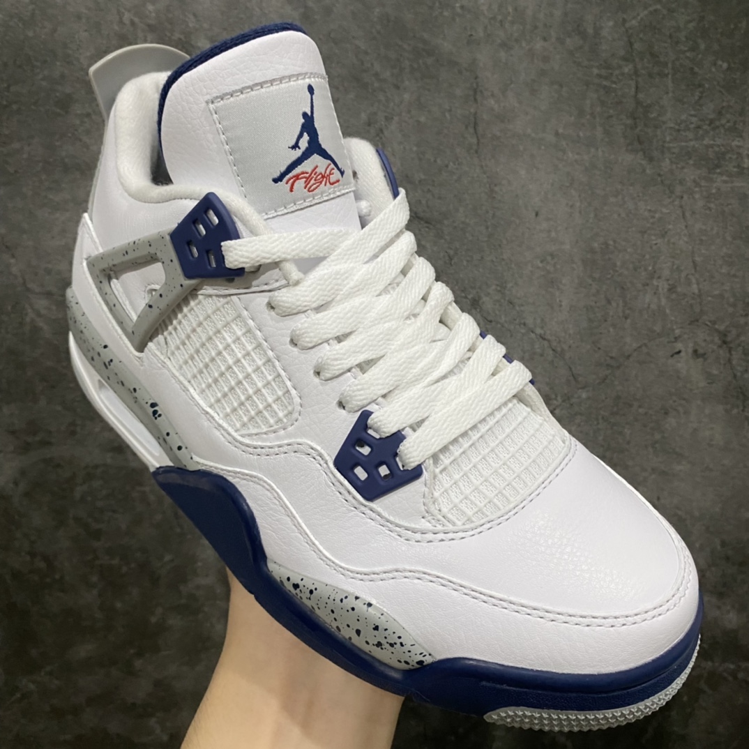 图片[3]-莞产纯原Air Jordan 4 “Midnight Navy” GS aj4午夜蓝 海军蓝 女鞋 重金原鞋开发！ 原材料打造！市面最好版本！ 货号：DH6927-140 尺码：36-40-选品中心