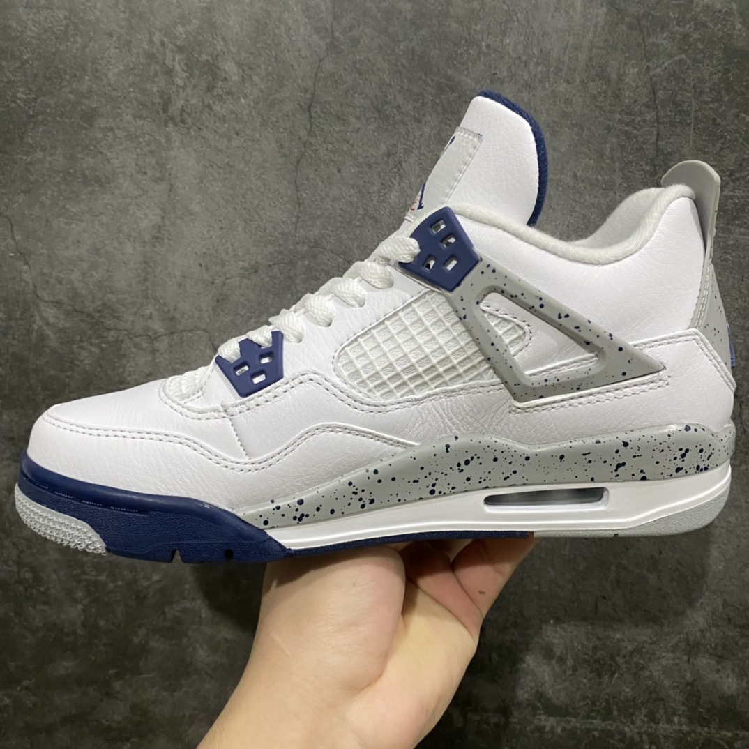 图片[2]-莞产纯原Air Jordan 4 “Midnight Navy” GS aj4午夜蓝 海军蓝 女鞋 重金原鞋开发！ 原材料打造！市面最好版本！ 货号：DH6927-140 尺码：36-40-选品中心