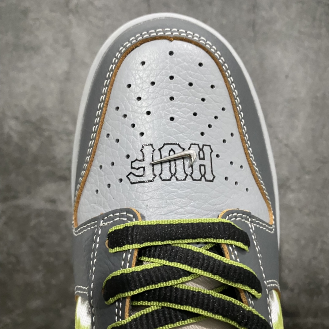 图片[5]-Top版本HUF x Nike SB Dunk Low “Friends And Family” 灰绿刮刮乐 鞋面可刮 FD8775-001 原厂原档案开发，原盒原标，原厂头层皮料，官方厚鞋舌设计，做工细节全方位比对原鞋 尺码：36/47.5-选品中心