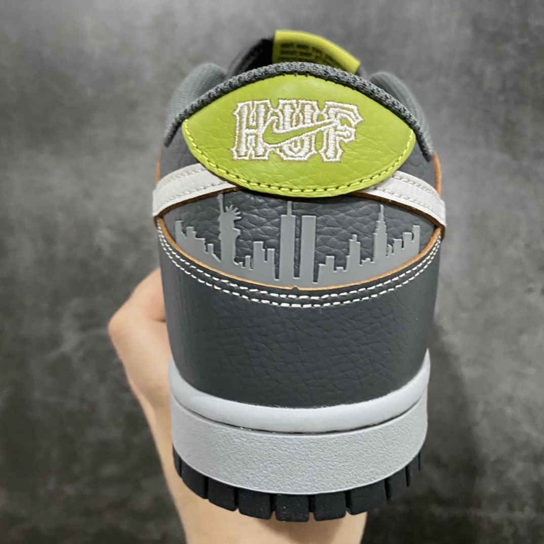 图片[4]-Top版本HUF x Nike SB Dunk Low “Friends And Family” 灰绿刮刮乐 鞋面可刮 FD8775-001 原厂原档案开发，原盒原标，原厂头层皮料，官方厚鞋舌设计，做工细节全方位比对原鞋 尺码：36/47.5-选品中心