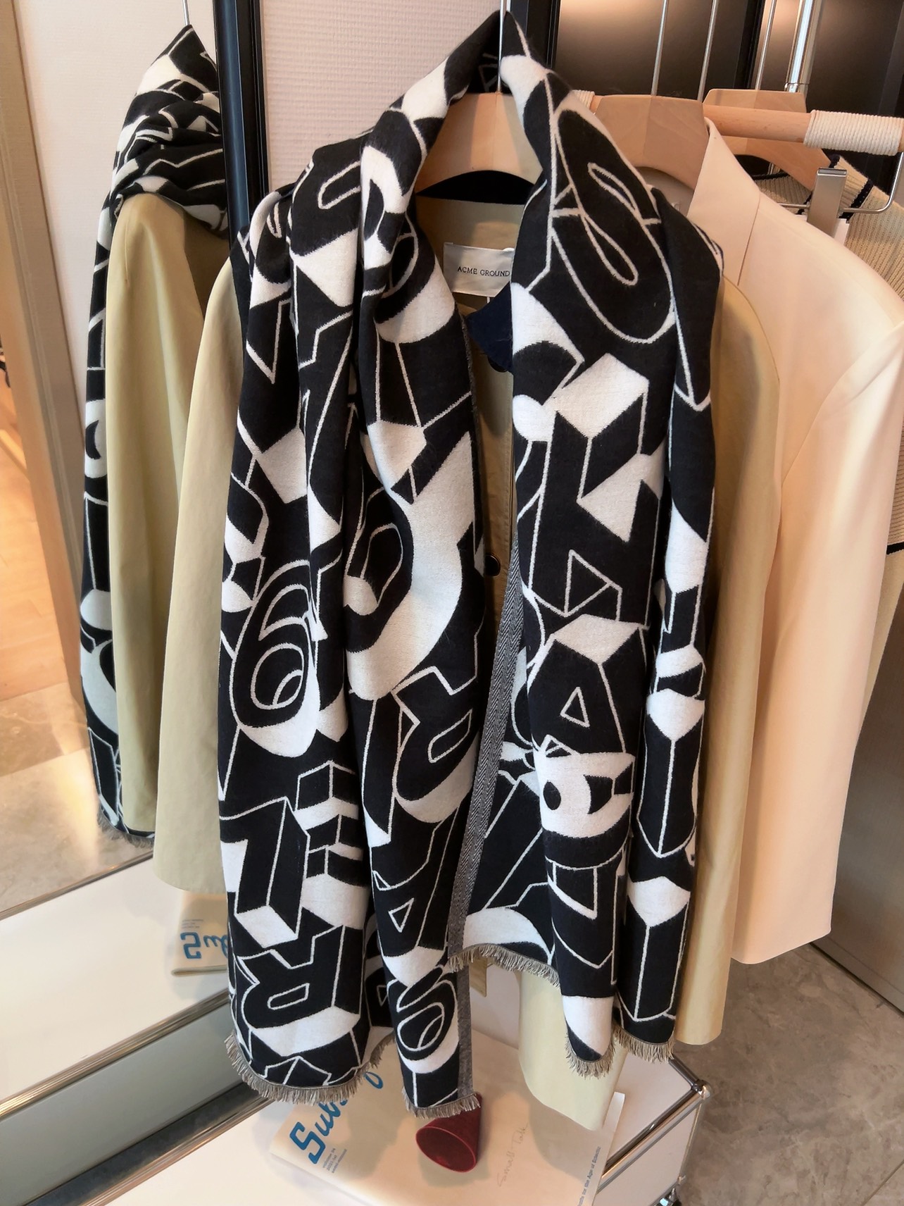 Chanel Haute Couture Silk Twill Scarf Shawl Ref 8