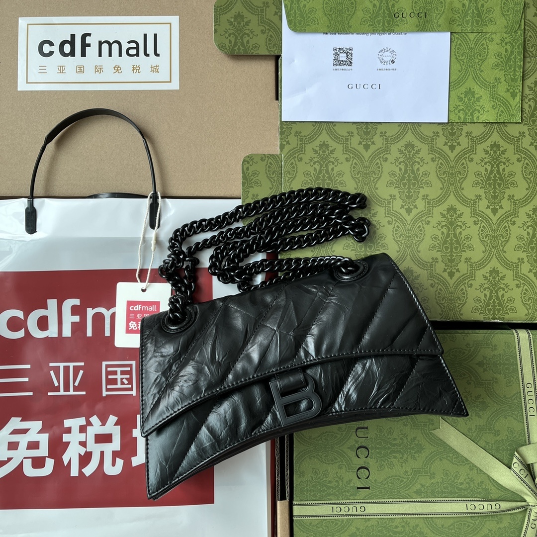 原厂皮配Cdfmall三亚免税店手提袋来自巴黎世家22年秋冬系列Crush气场强大的实用型大包包强势回归