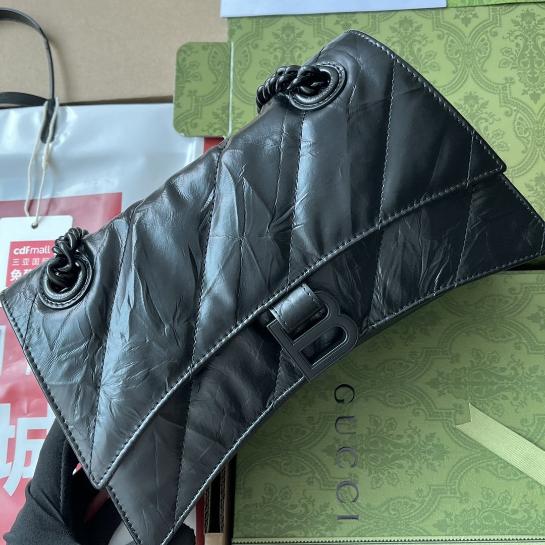 原厂皮配Cdfmall三亚免税店手提袋来自巴黎世家22年秋冬系列Crush气场强大的实用型大包包强势回归