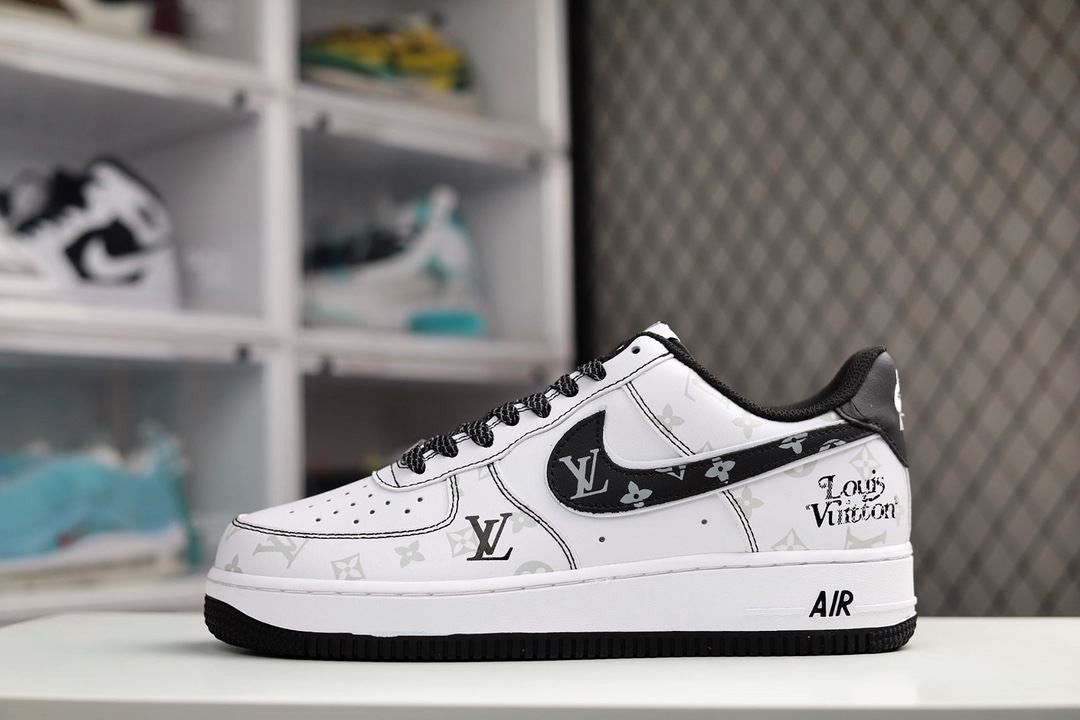 H5 Nike Air Force 1 Low LV联名创意定制 空军一号低帮运动休闲板鞋原装级别 原楦头原纸板 打造纯正空军版型专注外贸渠道 全掌内置蜂窝气垫 原盒配件 原厂中底钢印、拉帮完美